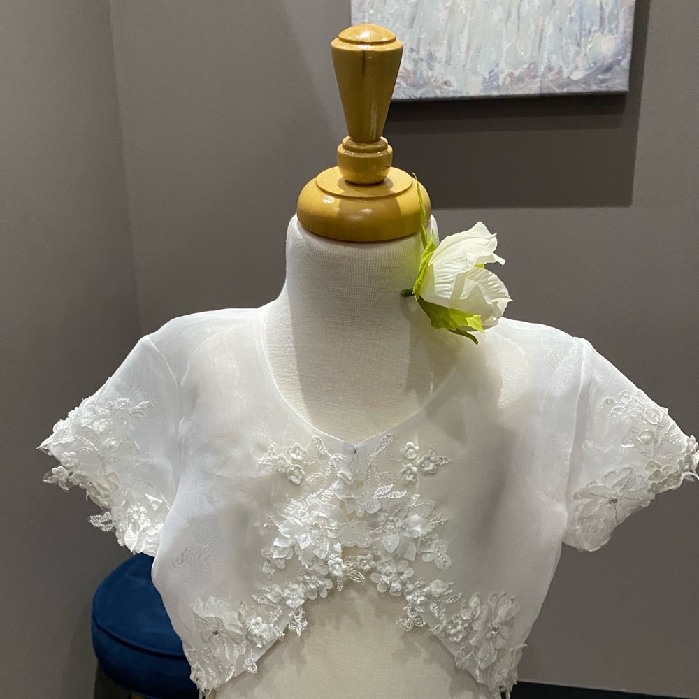 Joan Calabrese for Mon Cheri Flower Girl/Communion Balero NWT